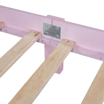 Full Platform Bed Pink