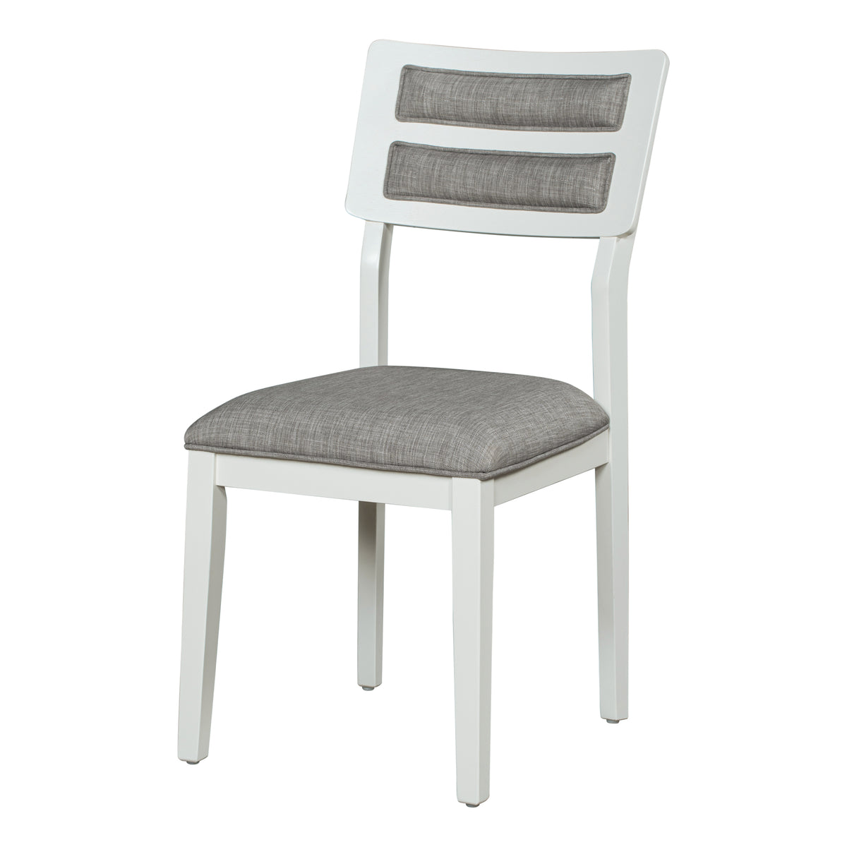 6-Piece Dining Set with Bench White and Gray