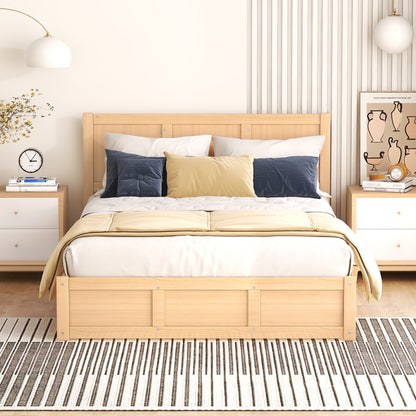 Full Wood Platform Bed
