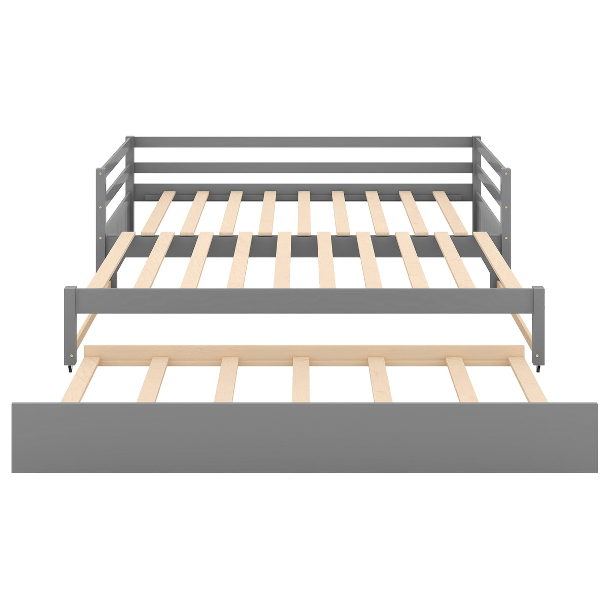 Twin or Double Trundle Daybed Gray
