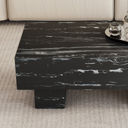 Black Modern Rectangle Coffee Table