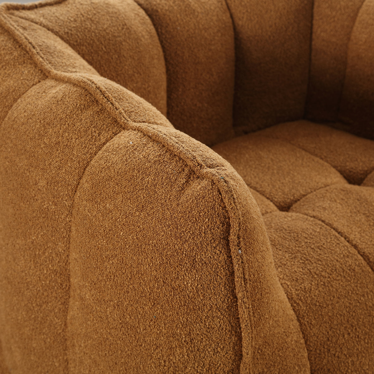 High Resilience Foam Bean Bag Sofa with Footrest