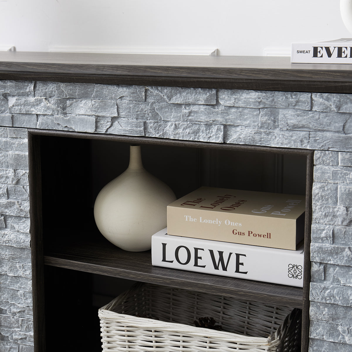 Stone Entertainment Console Gray