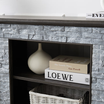 Stone Entertainment Console Gray