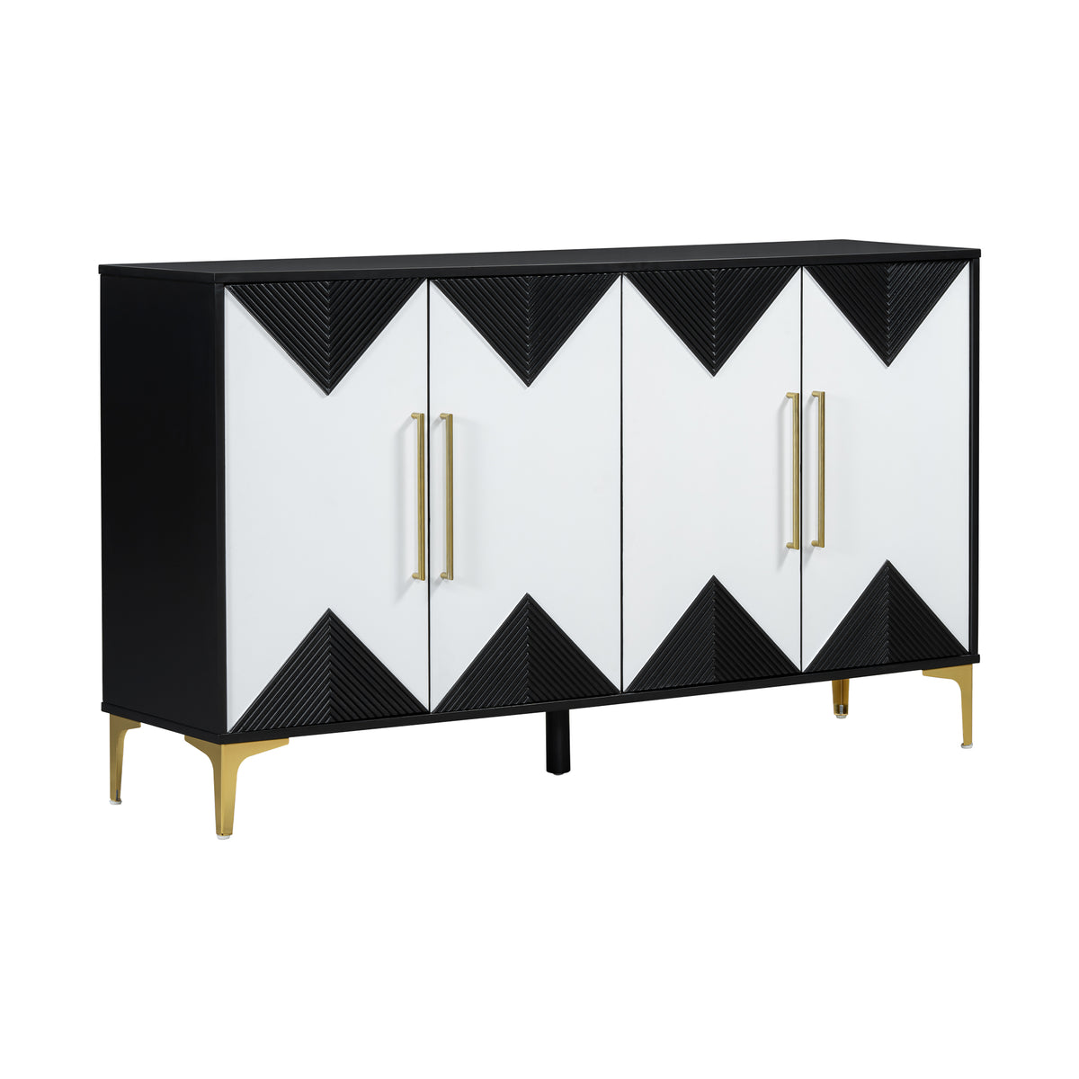 U-Style Four-Door Cabinet Taupe