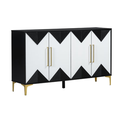 U-Style Four-Door Cabinet Taupe