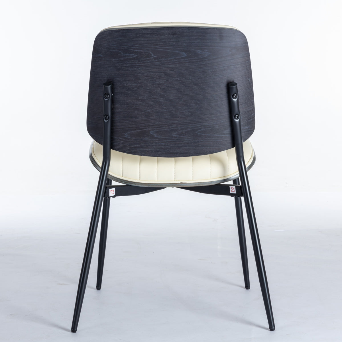 Retro Linen Dining Chairs Set of 2 Beige