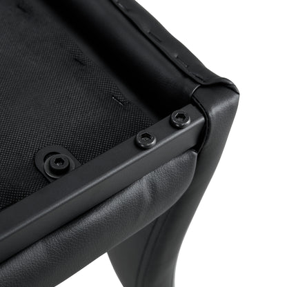 Black PU Counter Stool Set (2 pcs)