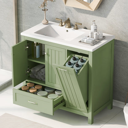 36-Inch Bathroom Vanity with Sink and Drawer
