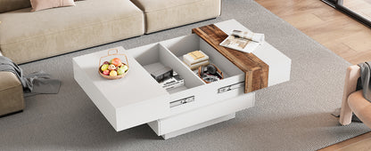Modern Storage Coffee Table White