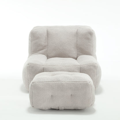 Fluffy Memory Foam Bean Bag Sofa – Indoor Lounge