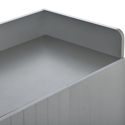 Multi-Layer Shoe Cabinet – Adjustable Matte Wood Edition