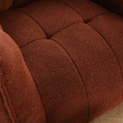 Bean Bag Chair with Footstool Gray