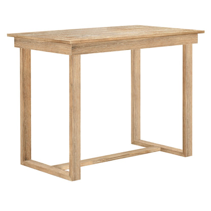 Farmhouse Counter Dining Set (5 pcs) – Brown & Beige