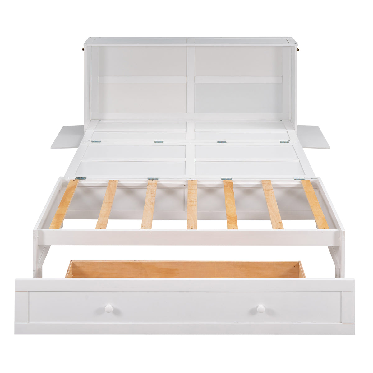 Queen Murphy Bed White