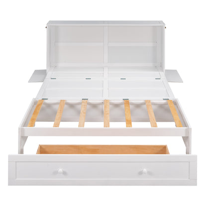 Queen Murphy Bed White