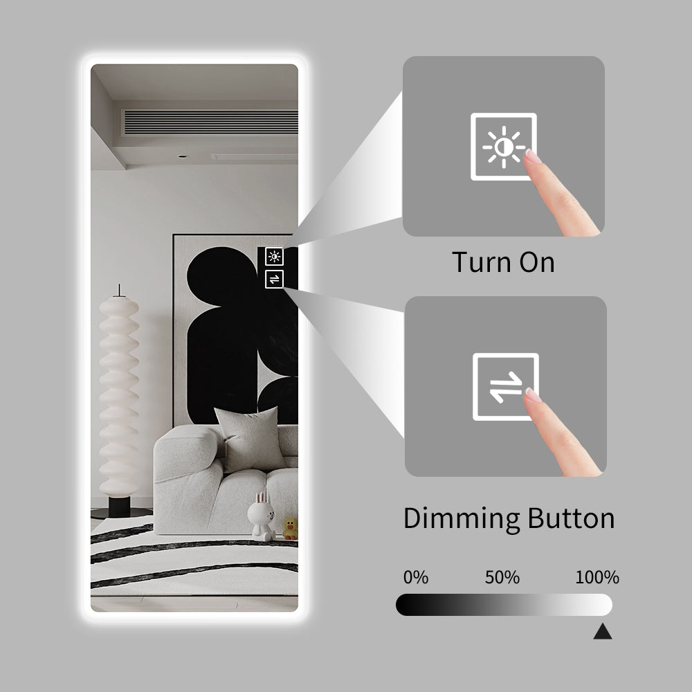 Full-Length LED Vanity Mirror – Wall Mounted