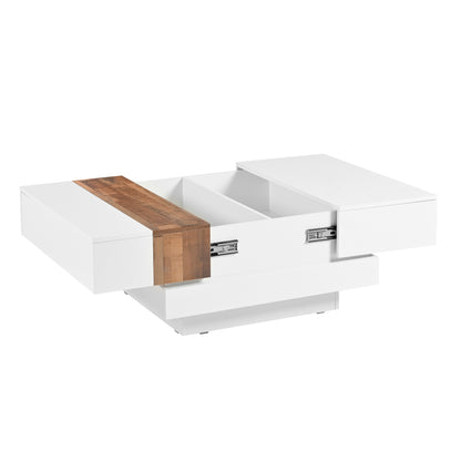 Modern Storage Coffee Table White