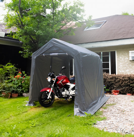 7×8 ft Outdoor Gazebo Shelter – Gray