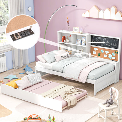 Twin Daybed with Storage White