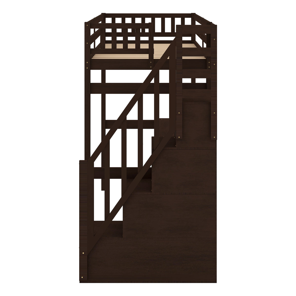 Loft Bed with Storage Espresso