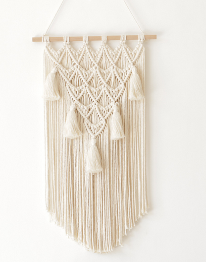 Handmade Geometric Macrame Tapestry