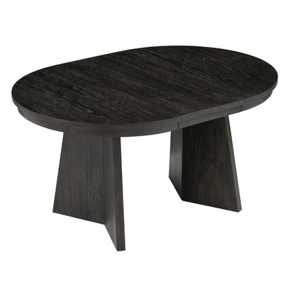 Retro Dining Set (5 pcs) – Espresso Finish