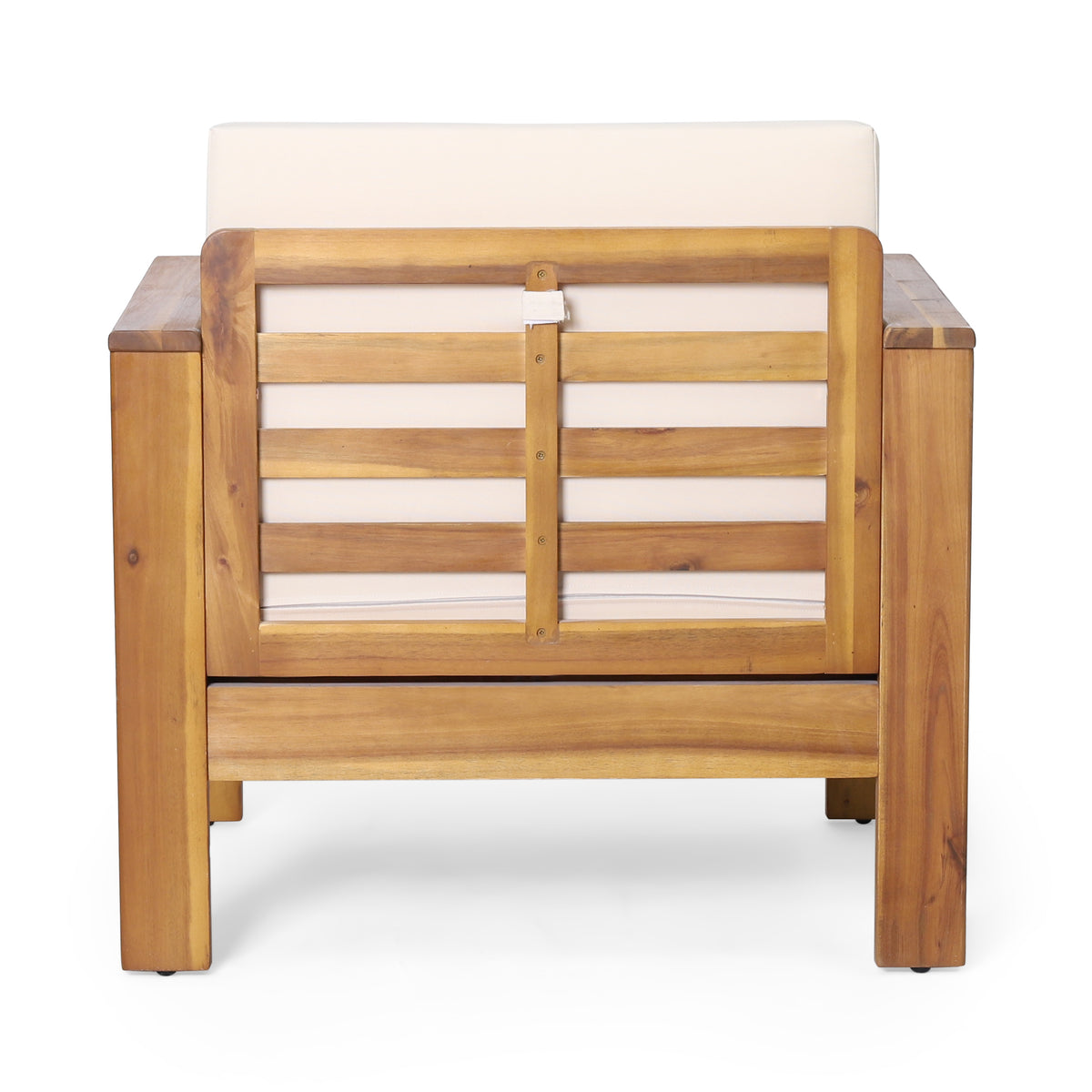 Outdoor Acacia Club Chairs (2 pcs) – Teak Beige