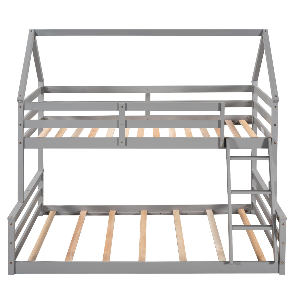 Full Bunk Bed Gray
