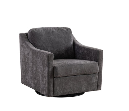Large Swivel Accent Chair Gray
