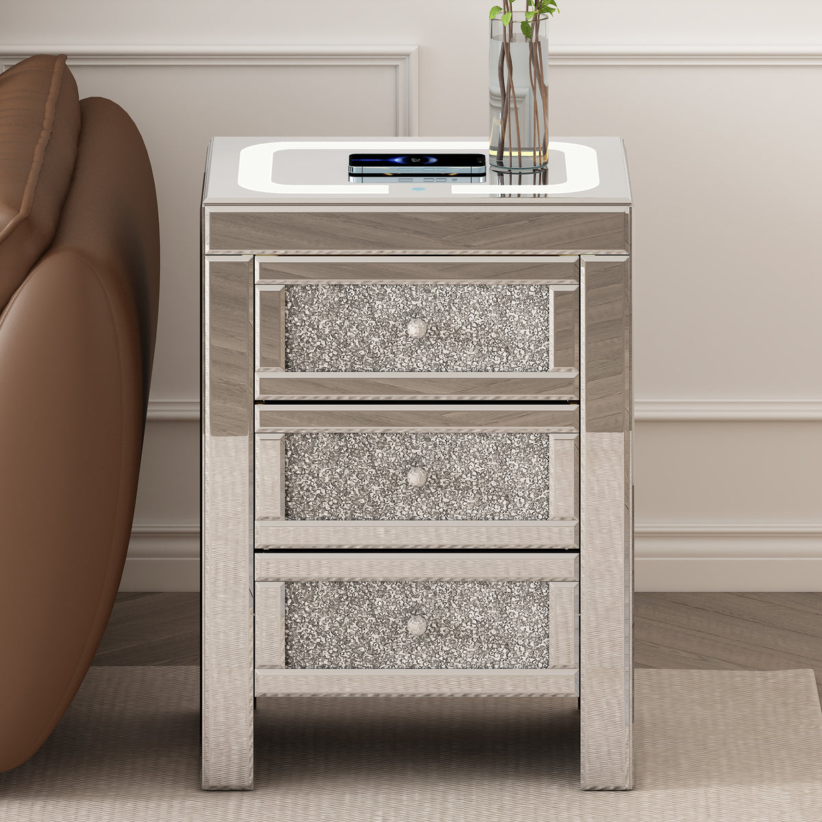 Silver Mirror Coffee Table