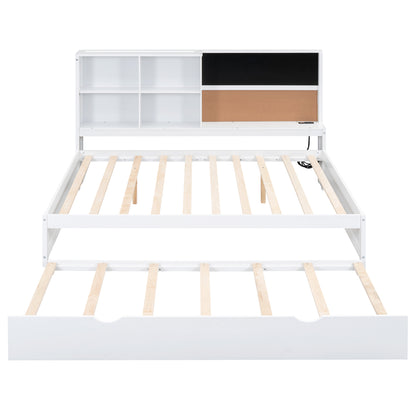 Full Daybed with Storage Drawers White
