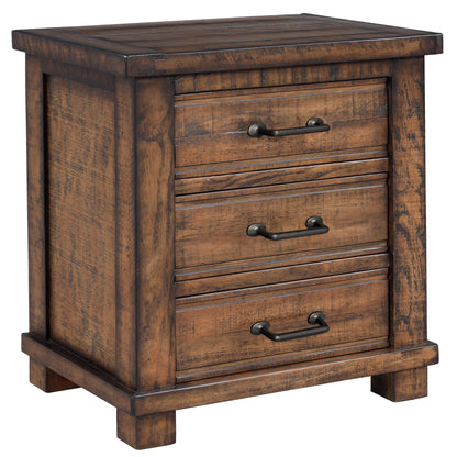 Reclaimed Wood Nightstand – Rustic Finish