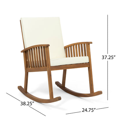 Casa Acacia Wood Rocking Chair