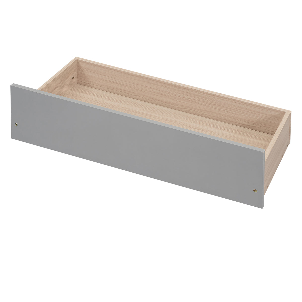 Full Platform Bed Gray