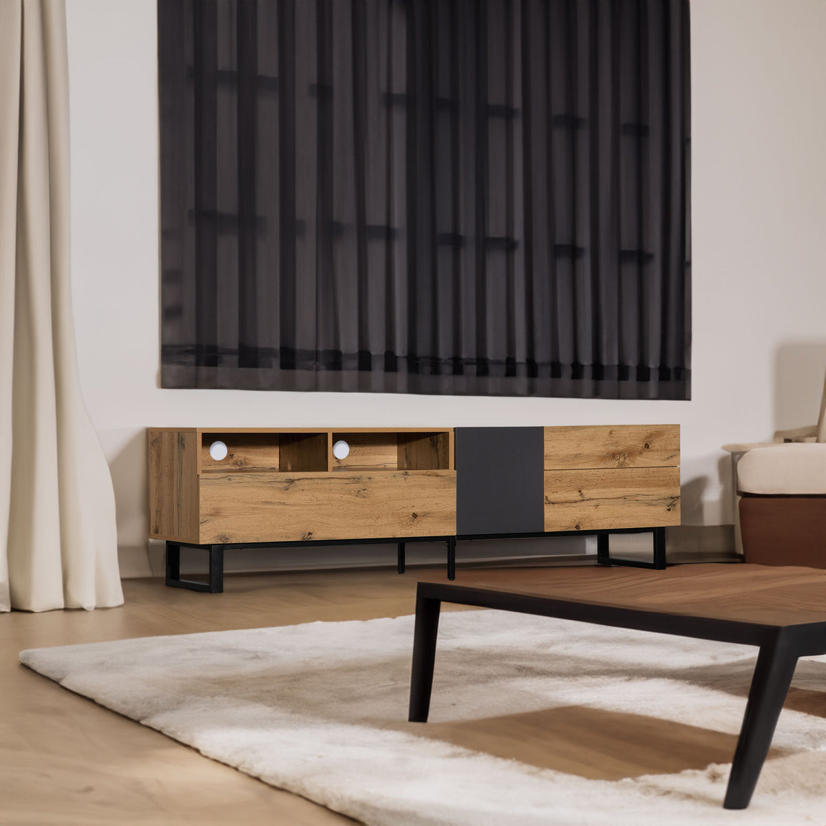 Slimline Modern TV Stand – 80”
