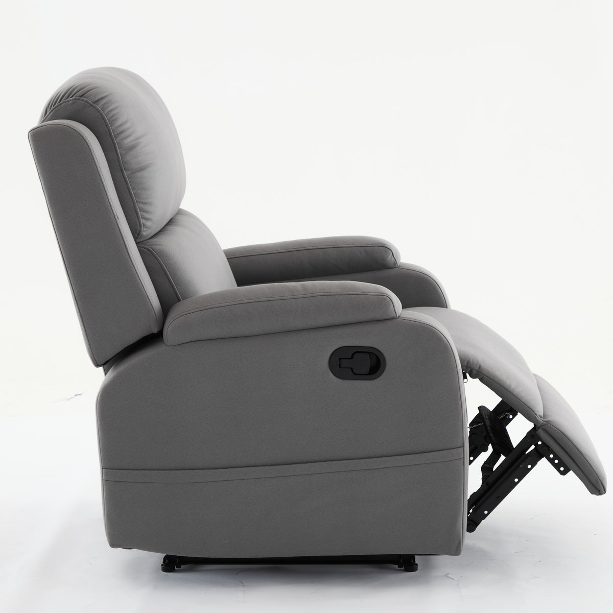 Adjustable Recliner Chair Fabric Gray