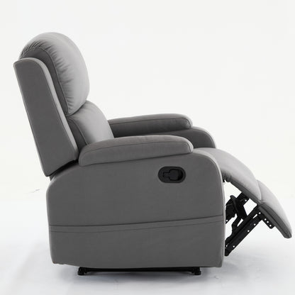 Adjustable Recliner Chair Fabric Gray