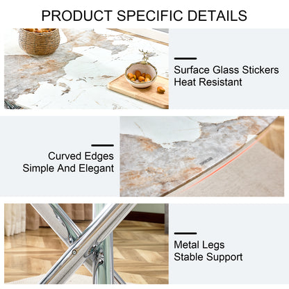 Modern Rectangular Dining Table for 6–8