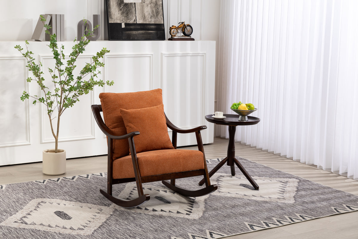 Woven Mid-Century Armchair Gray