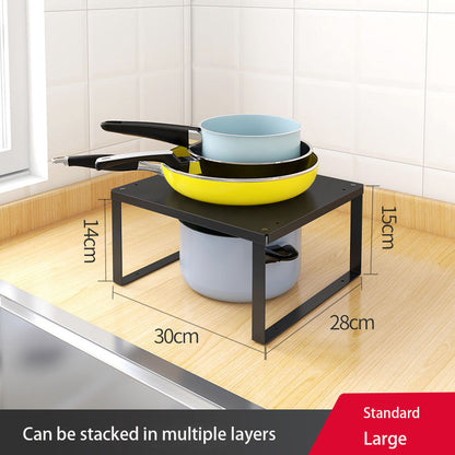 Kitchen Countertop Storage Rack Cabinet Black
