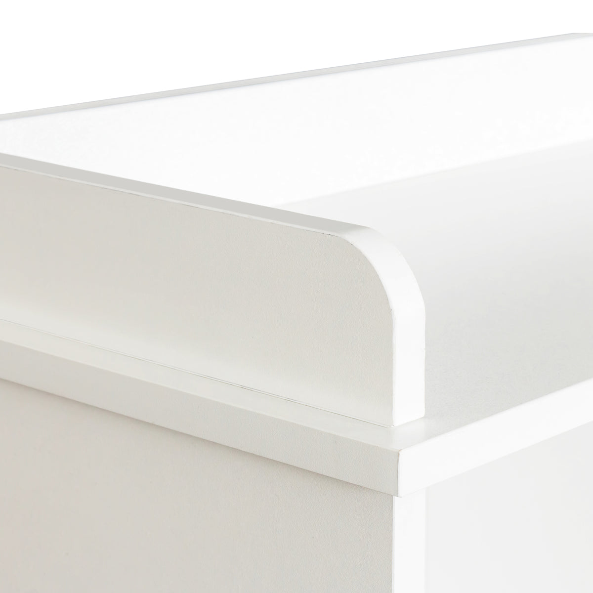Modern 10-Shelf Bookcase White