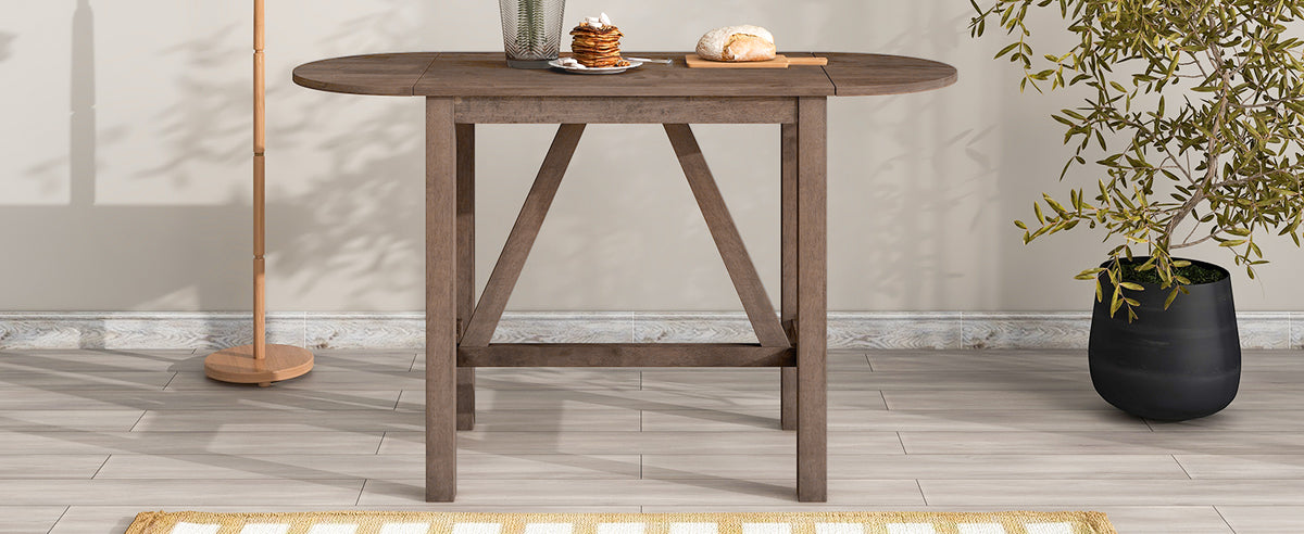 3-Piece Counter Dining Set Brown