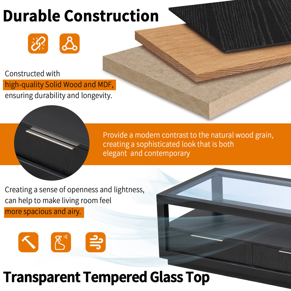Modern Coffee Table Glass
