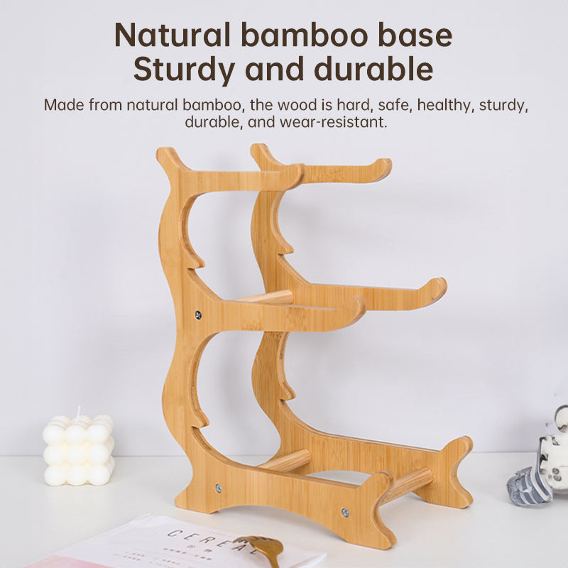 Two-Tier Fruit Stand – Wood & Plastic Composite Serving Tray