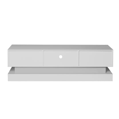 White LED TV Stand High Gloss