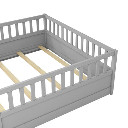 Montessori Floor Bed Gray