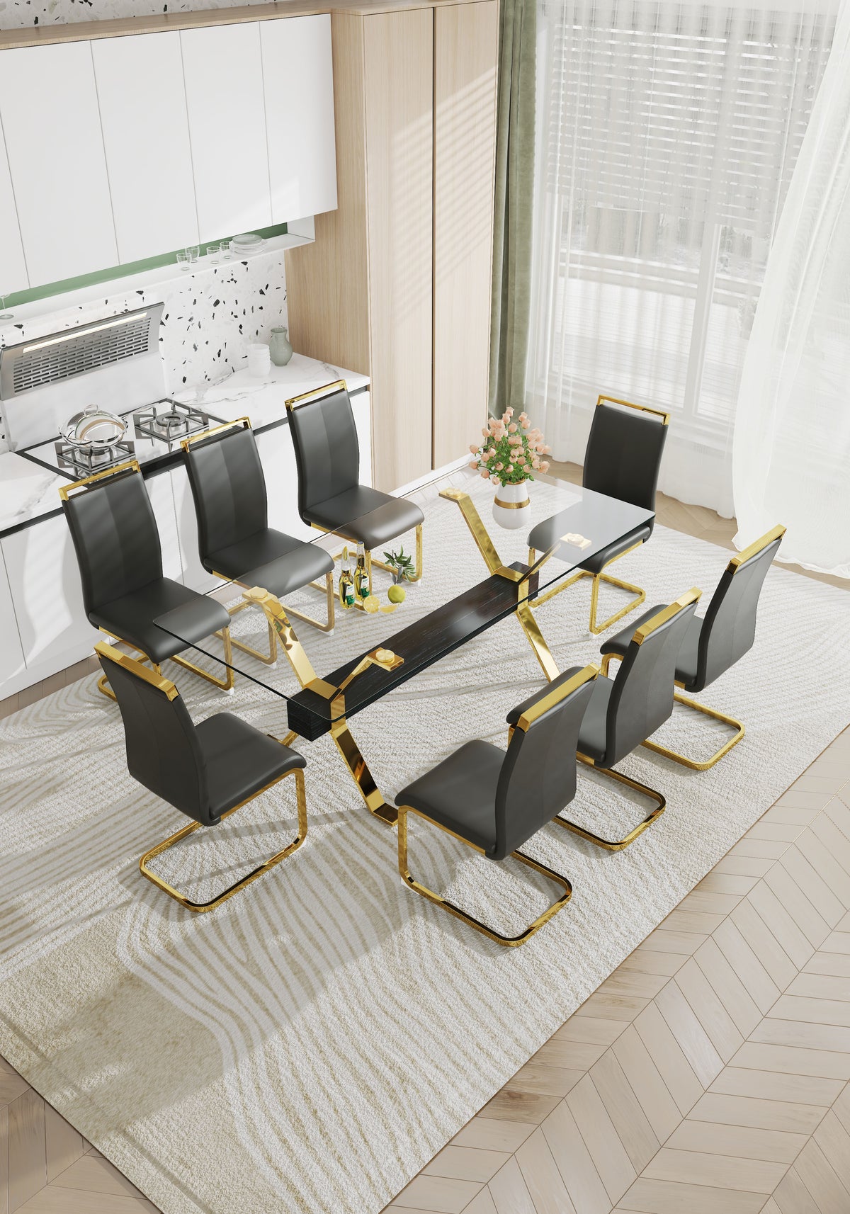 Tempered Glass Dining Table