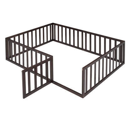 Full Wood Daybed with Fence Walnut
