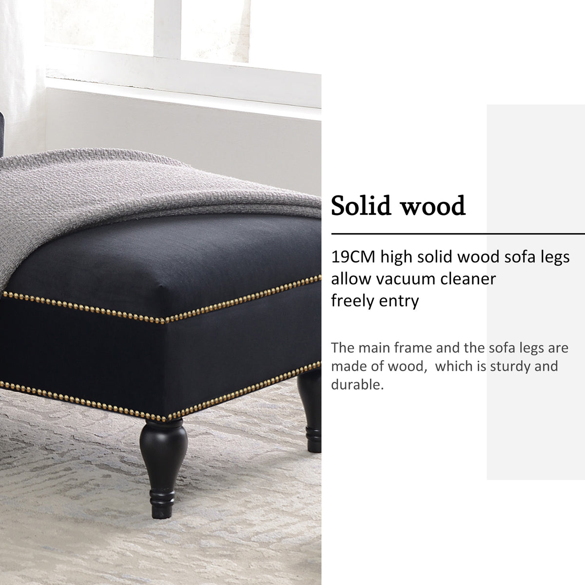 Velvet Cluster Lounge Chair Gray